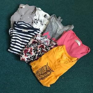 7 long sleeve winter shirts lot